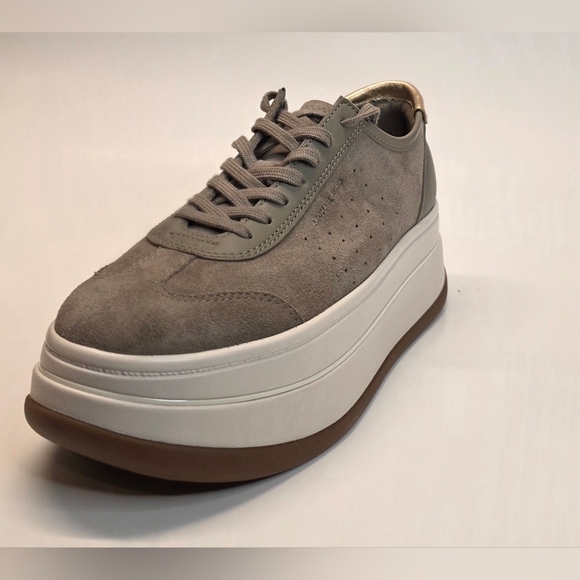 New Michael Kors Hayes Leather Platform Sneaker Women's Size 9 - Picture 5 of 12